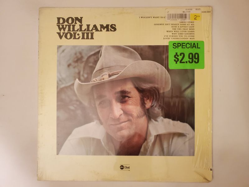 Don Williams Vol. III vinyl record